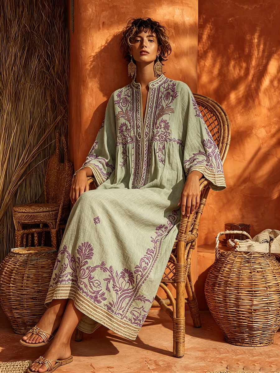 Celestina - Vestido Boho con Encanto Mediterráneo