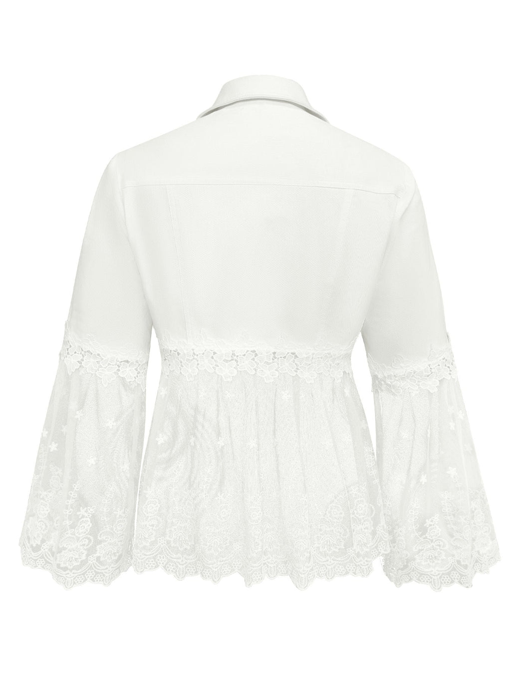 Sunnelace | Chaqueta con Paneles de Encaje