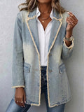 Dionne™ | Blazer Oversize de Estilo Vintage con Bordes sin Rematar