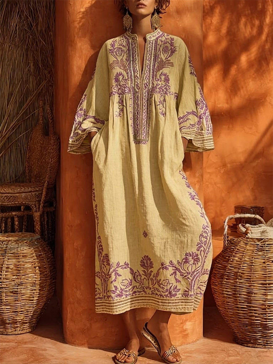 Celestina - Vestido Boho con Encanto Mediterráneo