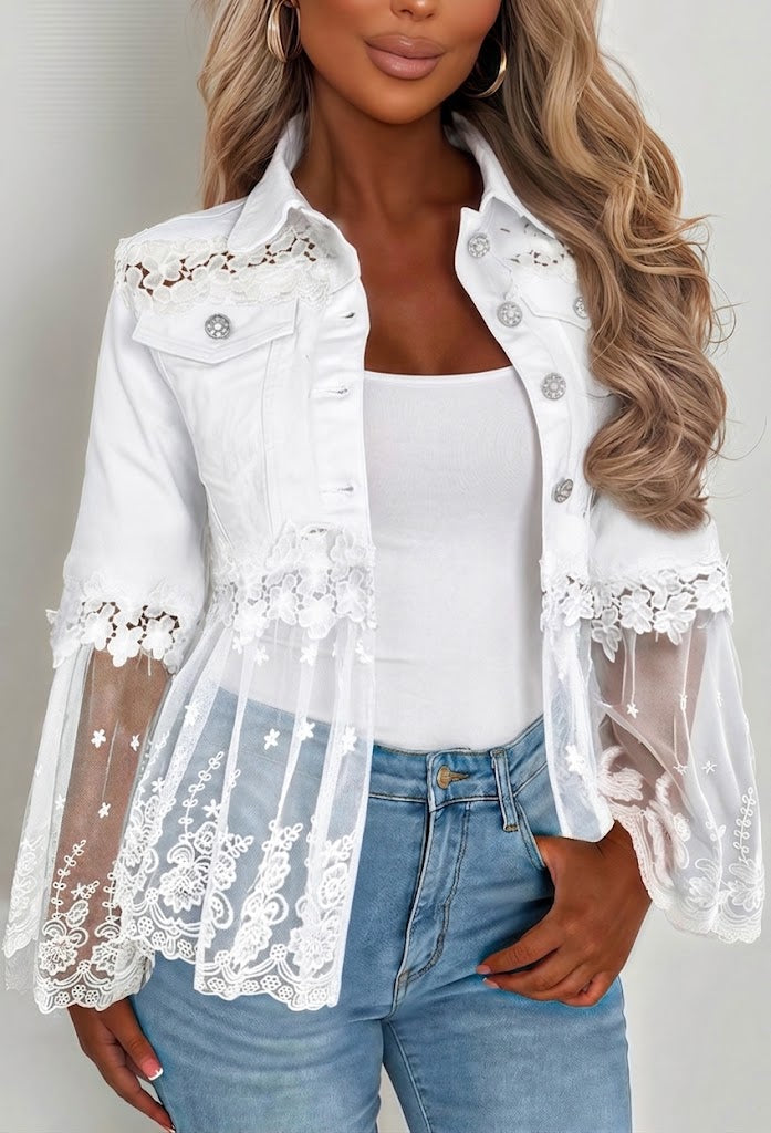 Sunnelace™ | Chaqueta con Paneles de Encaje