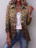 Ombretta | Chaqueta de Leopardo Multicolor con Volantes