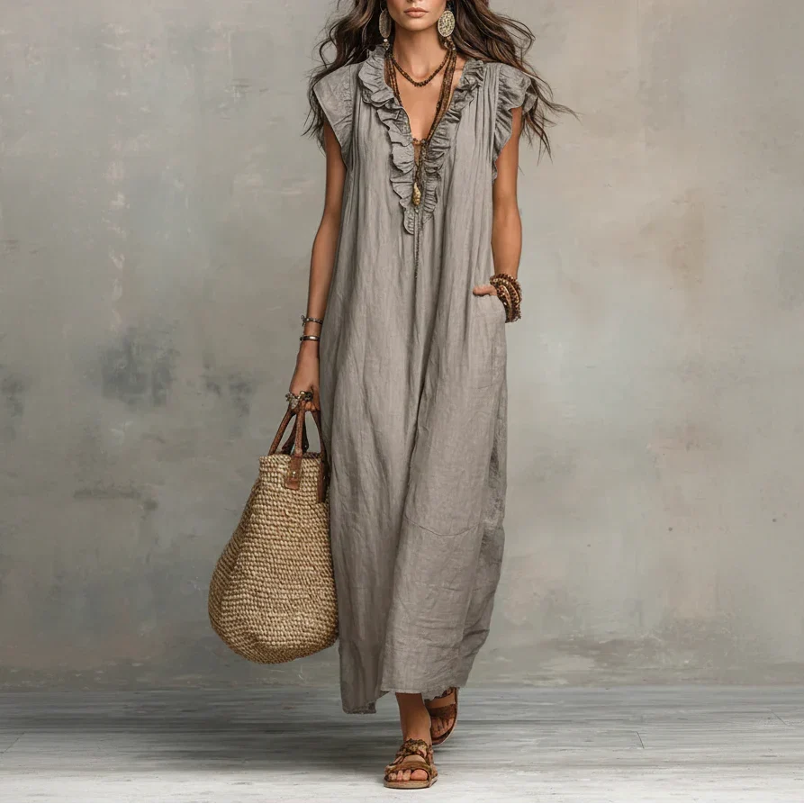 Zoey | Vestido largo bohemio