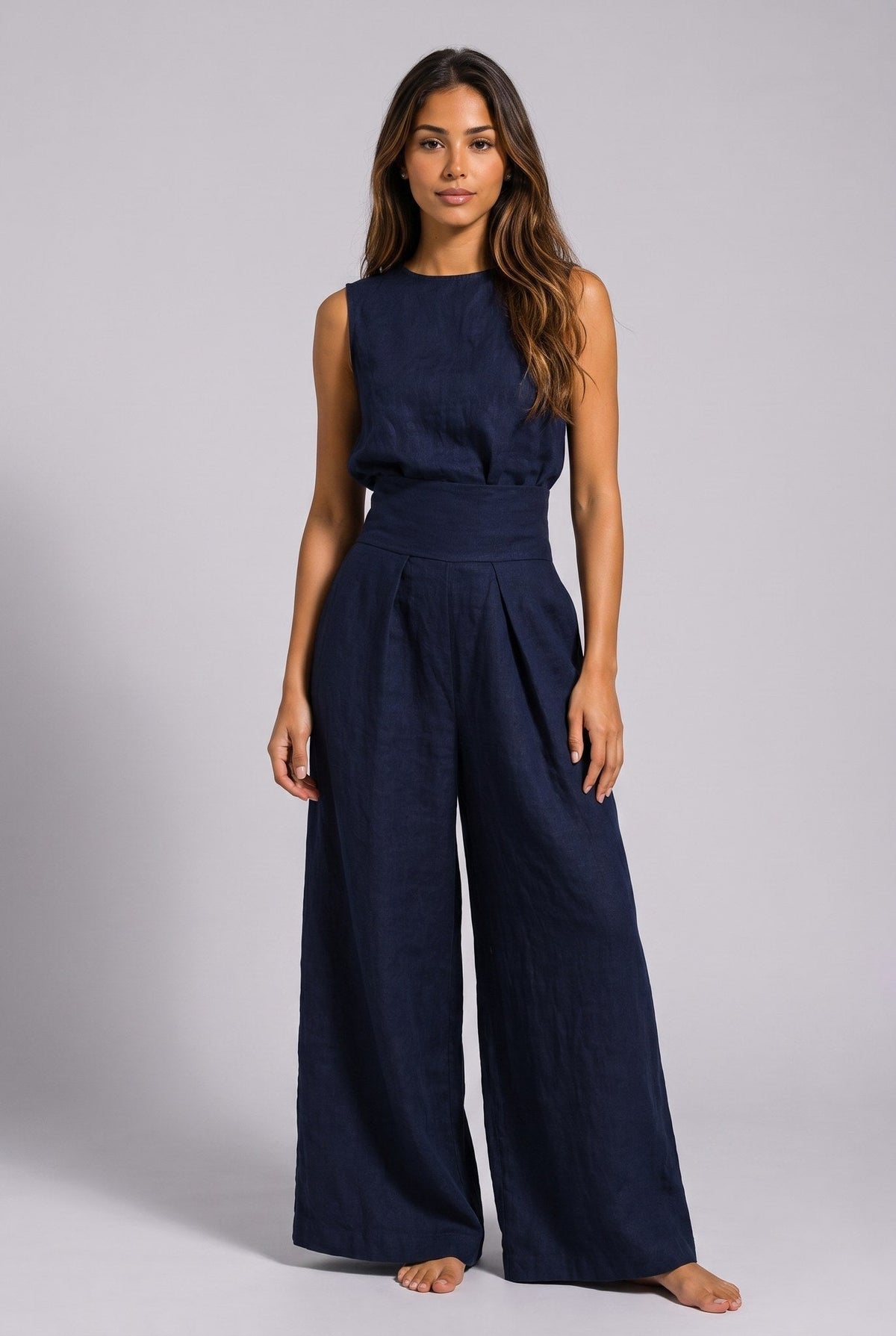 Aleia™ Conjunto de Dos Piezas en Mezcla de Lino