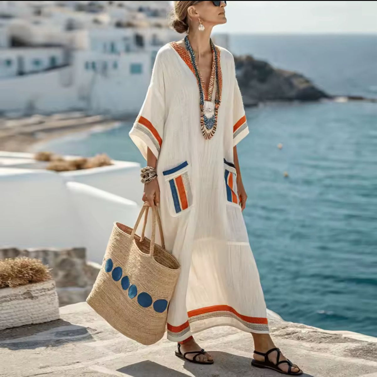 Elegante Mary - Vestido Largo de Playa para un Look de Verano con Estilo