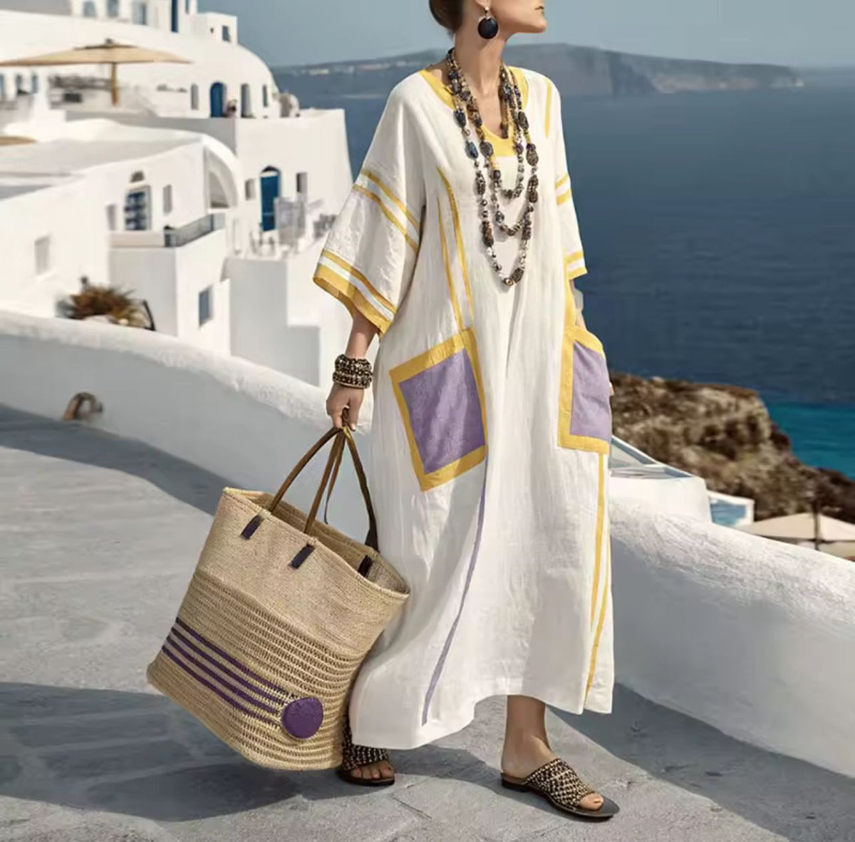 Elegante Mary - Vestido Largo de Playa para un Look de Verano con Estilo