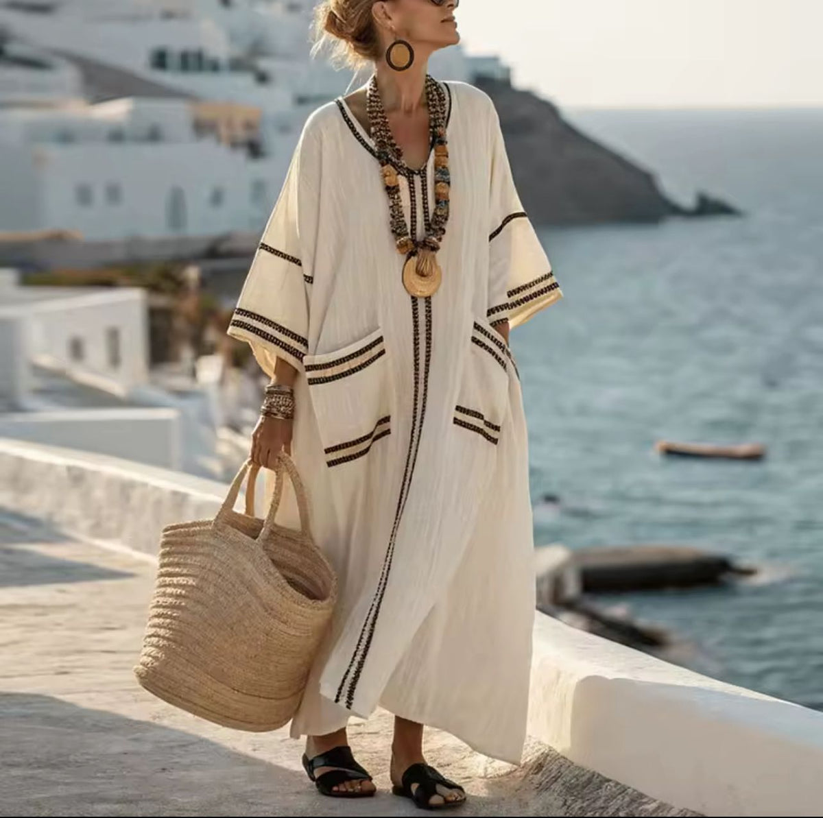Elegante Mary - Vestido Largo de Playa para un Look de Verano con Estilo