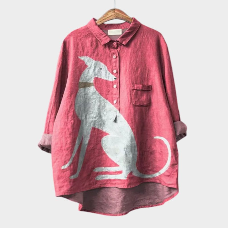 Audrey - Camisa Artística de Botones