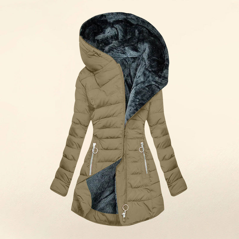 Madison™ | Abrigo Acolchado Urbano con Capucha