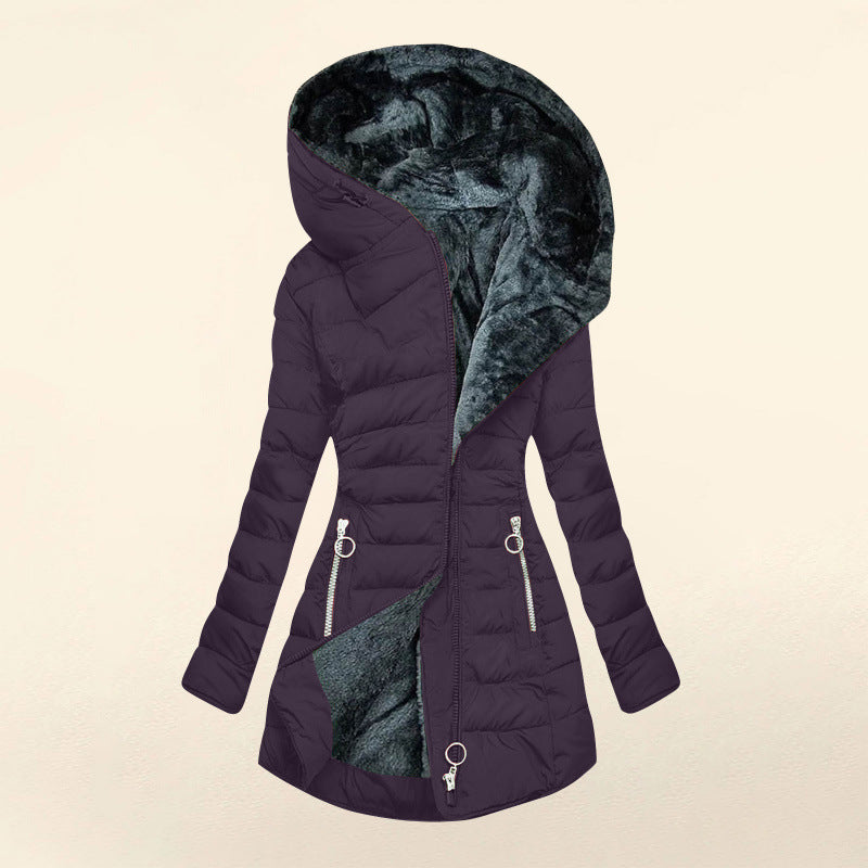 Madison™ | Abrigo Acolchado Urbano con Capucha
