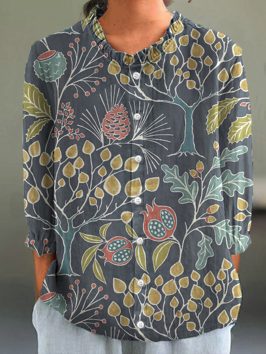 Hazel - Blusa de Estampado Sutil