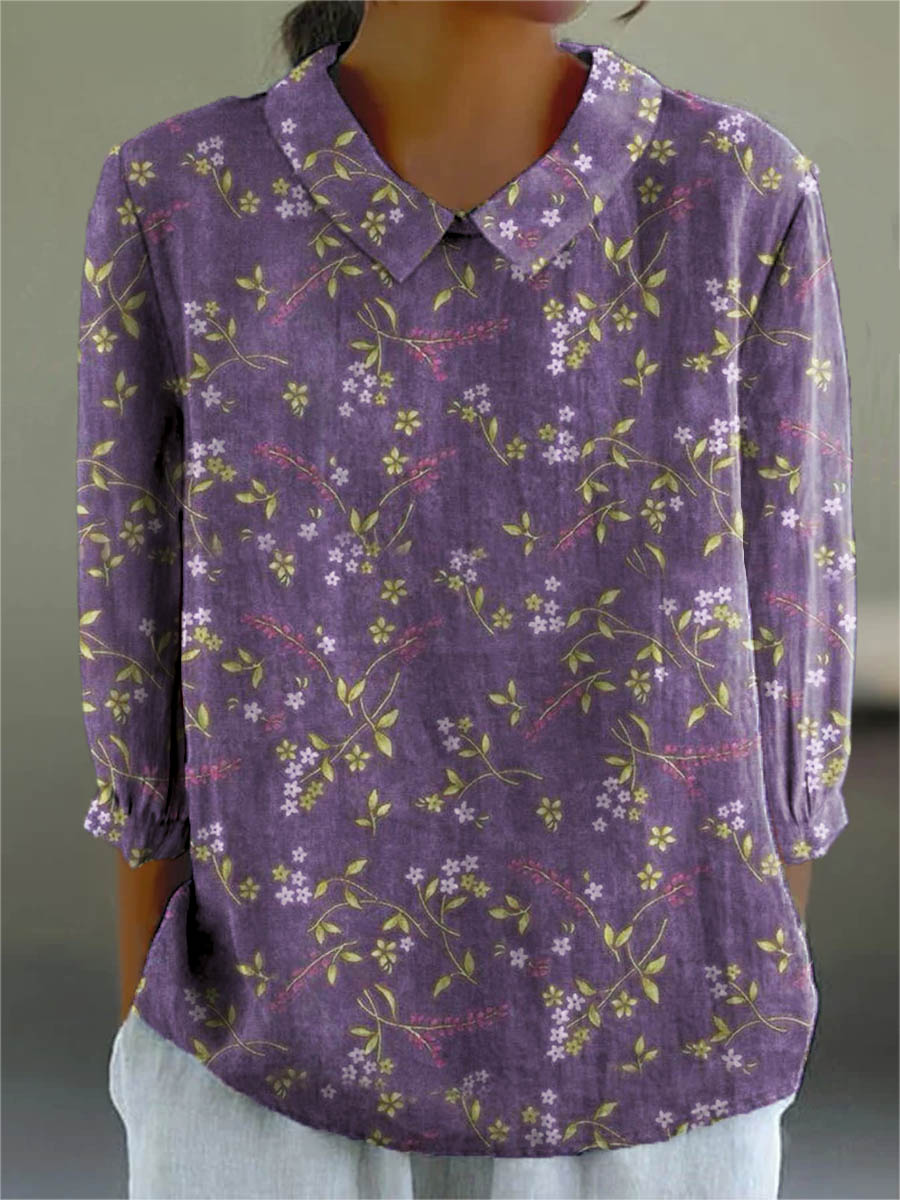 Nora - Camisa Aireada con Pliegues