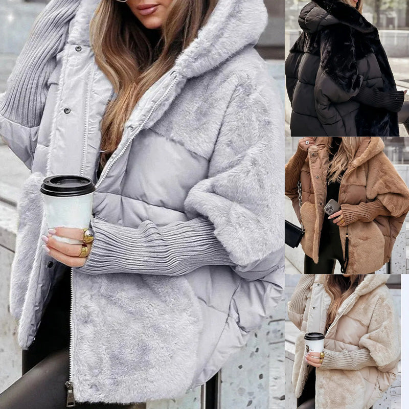 Marcelle | Chaqueta acolchada elegante de pelo sintético