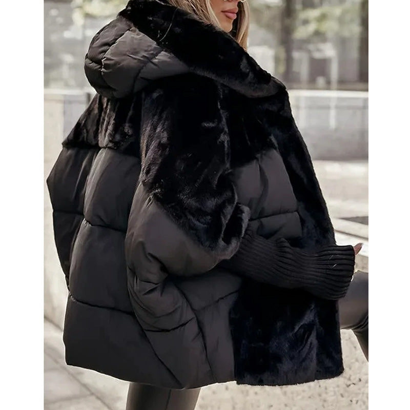 Marcelle | Chaqueta acolchada elegante de pelo sintético