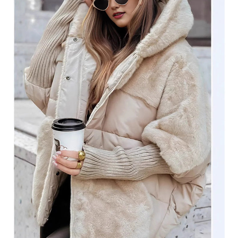 Marcelle | Chaqueta acolchada elegante de pelo sintético