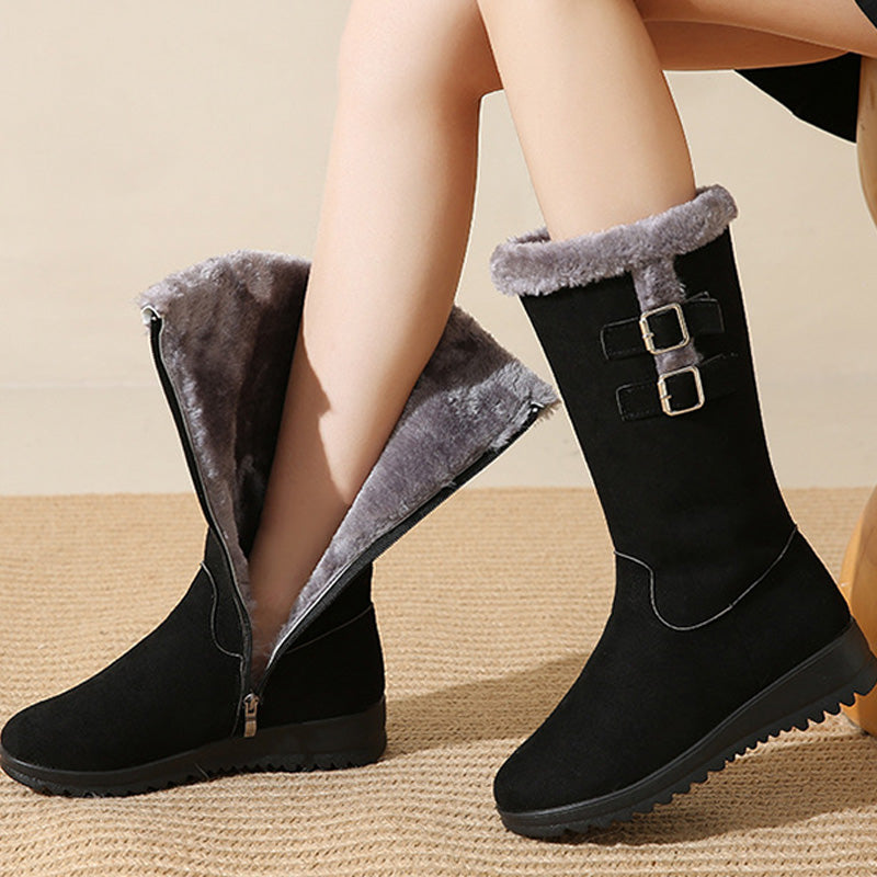 Ela | Botas de Invierno Forradas Hasta Media Pantorrilla