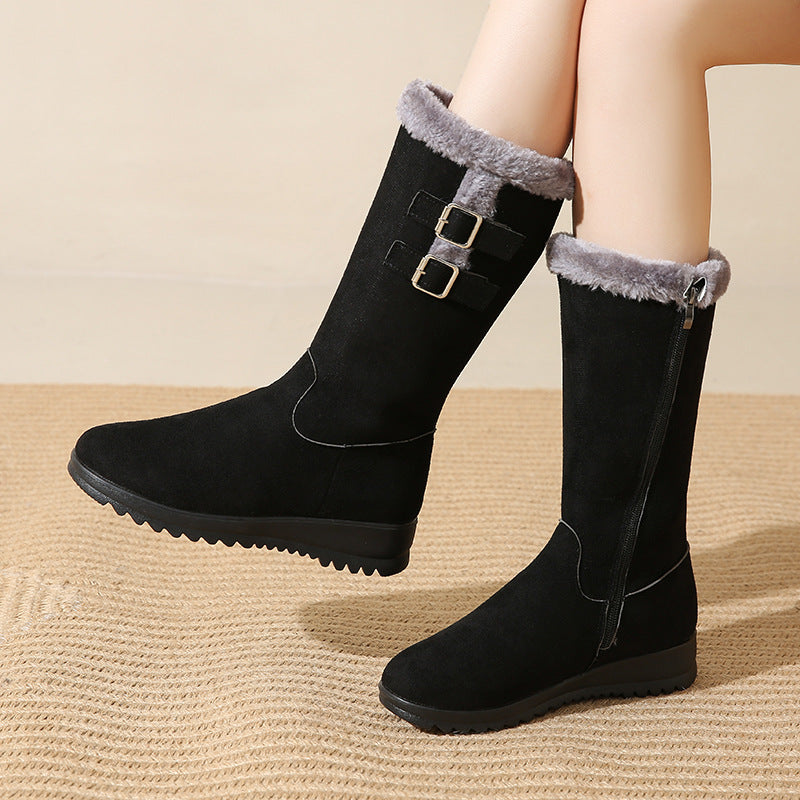 Ela | Botas de Invierno Forradas Hasta Media Pantorrilla