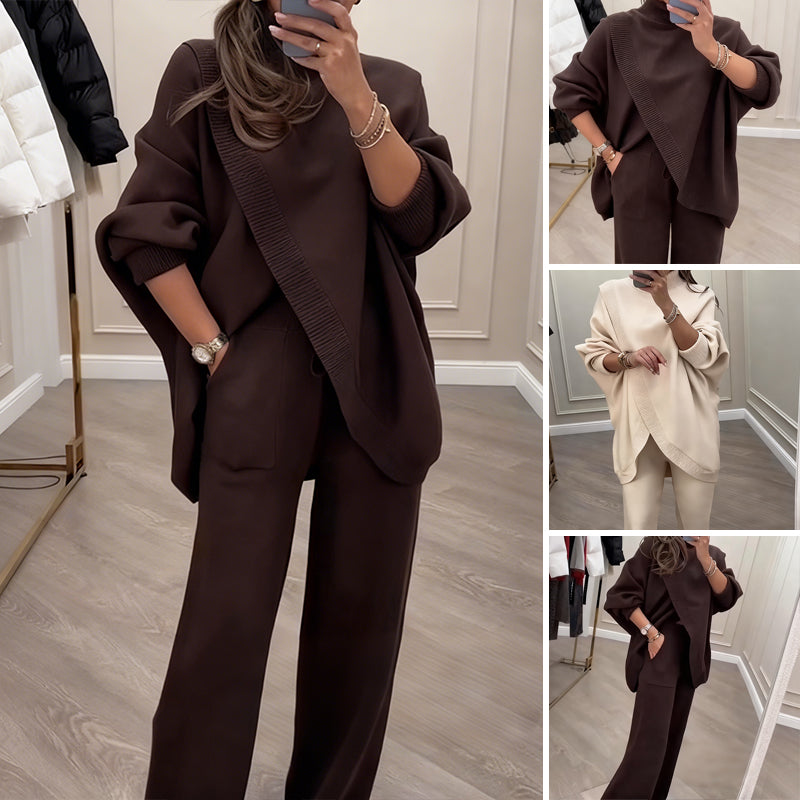 Serena Luxe, conjunto de punto asimétrico