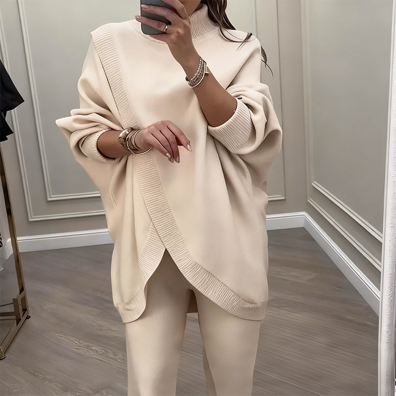 Serena Luxe, conjunto de punto asimétrico