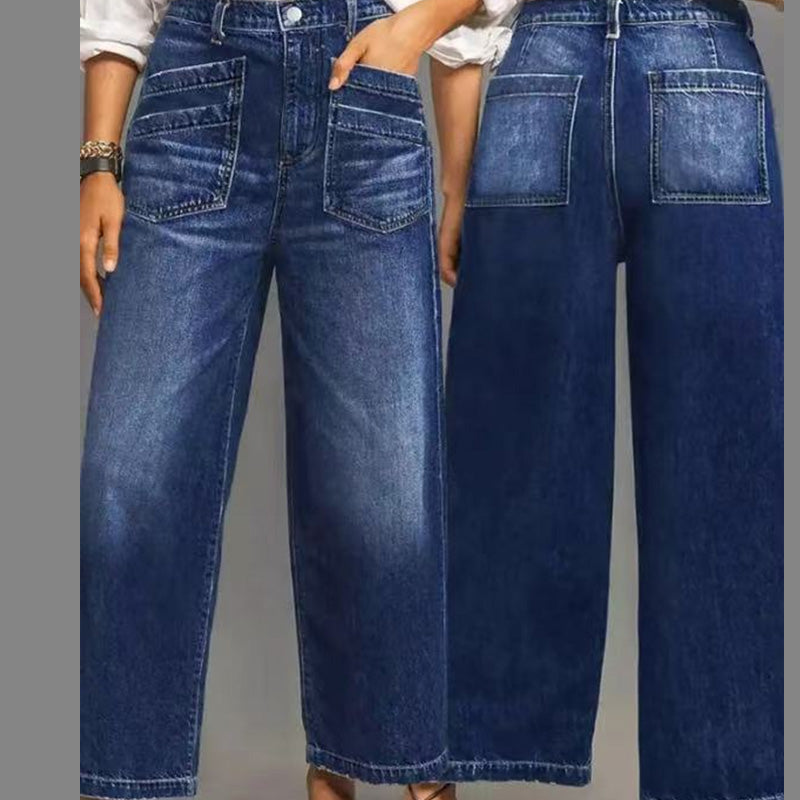 Rexelle: vaqueros de talle alto y pierna ancha | Comodidad y estilo moderno