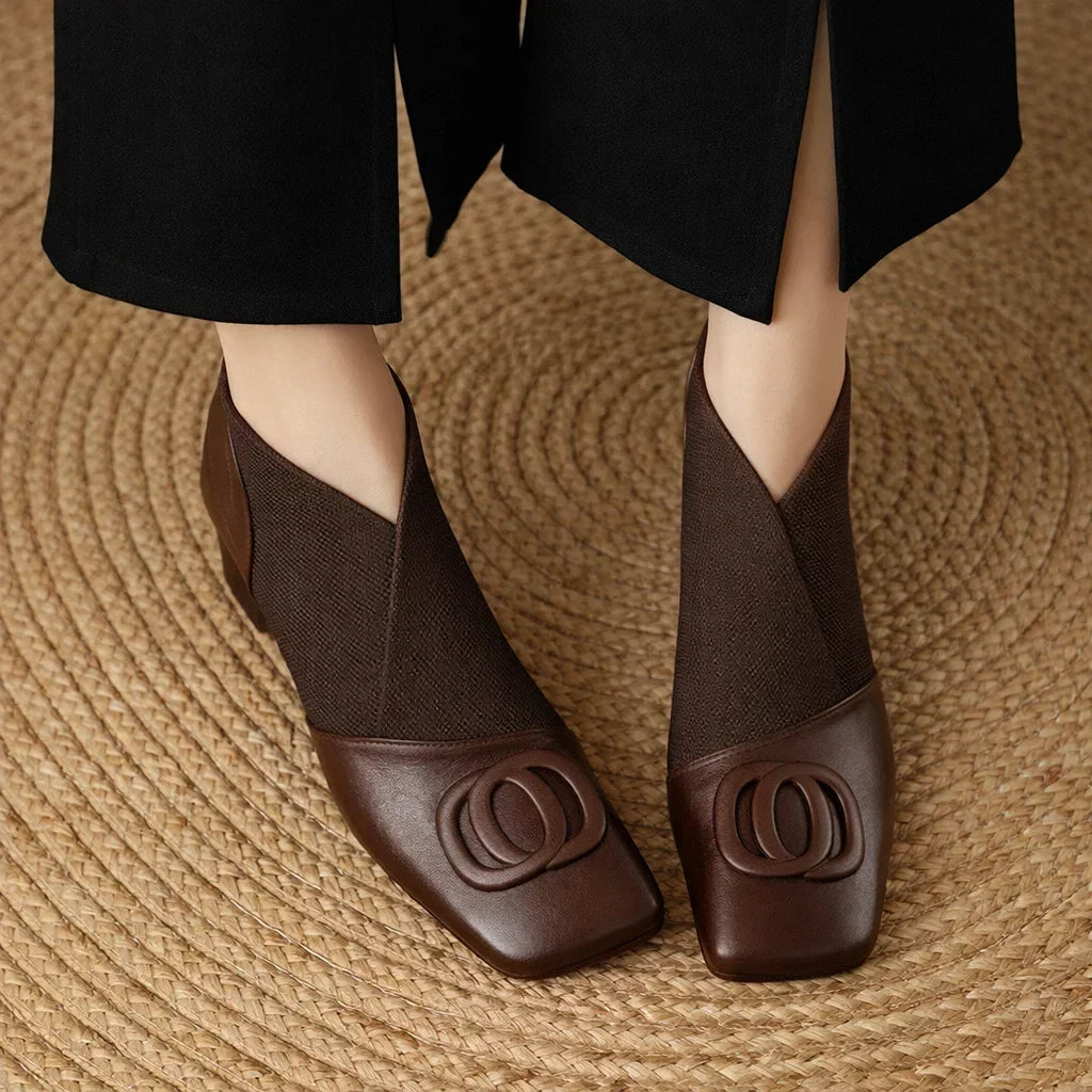 Sloane™ | Botines de piel elástica