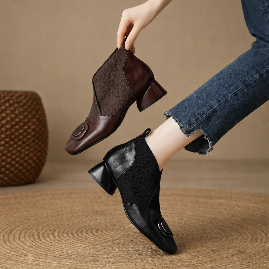 Sloane™ | Botines de piel elástica