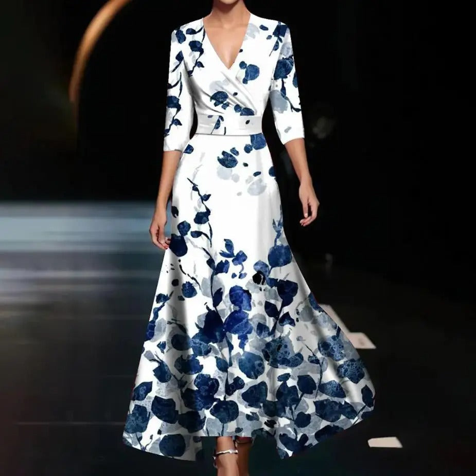 Aria™ | Vestido Chic con Estampado Floral