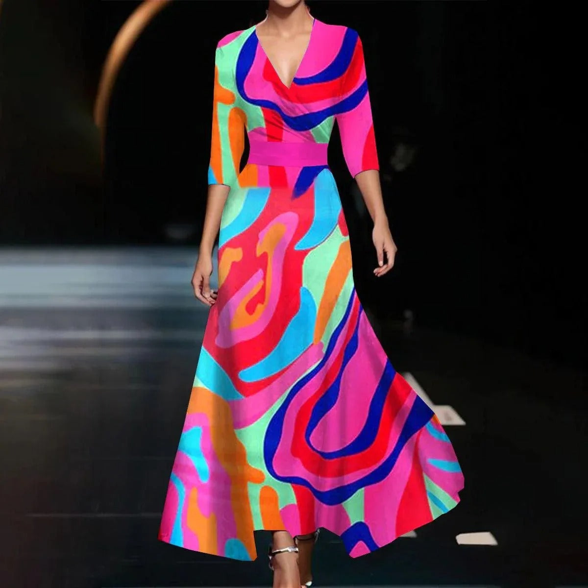 Aria™ | Vestido Chic con Estampado Floral
