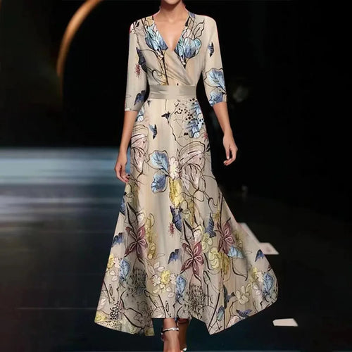 Aria™ | Vestido Chic con Estampado Floral