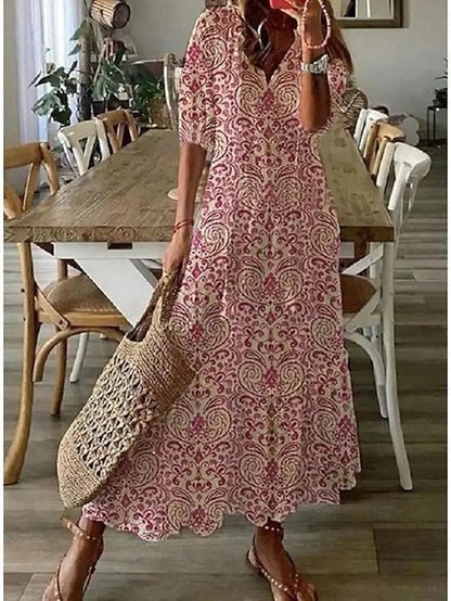 Adriana | Vestido Maxi Bohemio Fluido