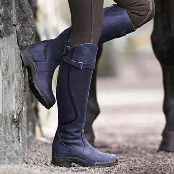 Evelyn | Botas altas de piel impermeables