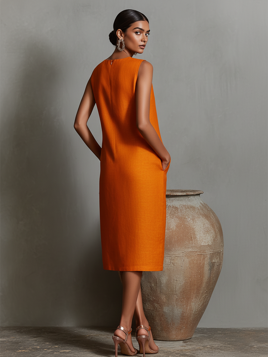 Vestido midi Maureen™ con bolsillos